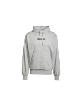Sudadera adidas Lin Fl Hd Hombre Gris/Negro