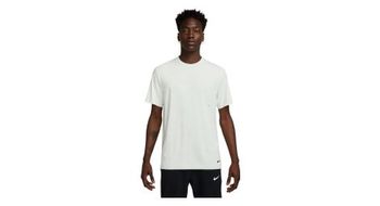 Maillot de manga corta nike run blanco hombre
