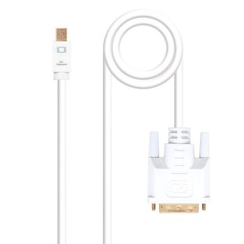 Nanocable Cable Conversor Mini DisplayPort a DVI Blanco 5m