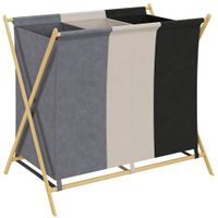 cesto para ropa 75x48x67 cm multicolor