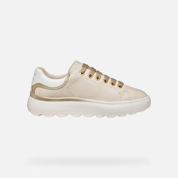 GEOX Spherica Ec4.1 Mujer Blanco Lechoso/dorado Claro