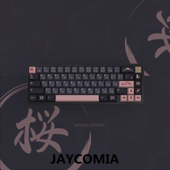 GMK Night Sakura Keycap 139/156 teclas tinte SUB Cherry perfil PBT japonés/coreano/ruso/Abnt2/DE/ES/FR para teclado mecánico