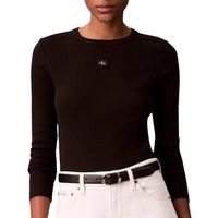 calvin klein jeans camiseta manga larga label para mujer