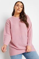 yours jersey de punto rosa liso mujer curvy y tallas grandes yours