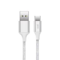 cool nylon cable usb-c 12m blanco