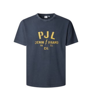 Pepe Jeans para hombre. PM5010316 Camiseta Gunner marino (XXL), Casual, Algodón, Manga corta