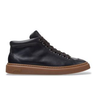 Camper para hombre. K300554-001 Zapatillas botín de piel Peu Touring negro (41), Plano, Ninguno, Casual