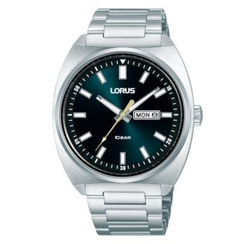Lorus Reloj Hombre Caja De Acero Pulsera Acero De Color Plata Resistente Al Agua 10 Atm Rh313bx9s