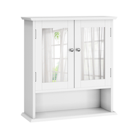 armario de bano con espejo de mdf lacado marca generica 54  198  60 cm  blanco