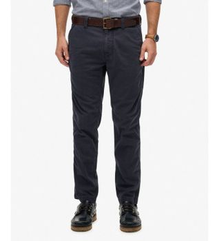 Superdry para hombre. M7011414A Pantalón Chino Utility marino (28/32), Casual, Algodón