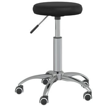 Silla De Oficina | Silla Gaming Giratoria De Cuero Sintético Negro