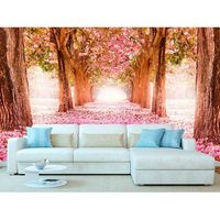 fotomural vinilo paisaje rosas 350 x 250 cm