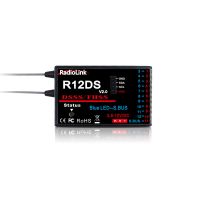 receptor radiolink r12ds v20 24ghz 12ch dsss fhss para transmisores de radio at9at9sat9s proat10at10ii