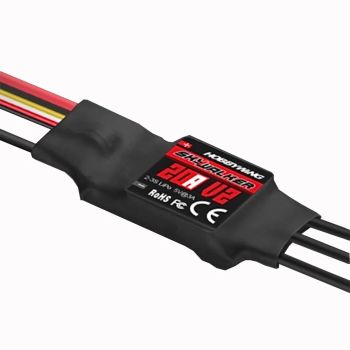 Hobbywing Skywalker 2-3S 20A V2 ESC Brushless con BEC 5V/3A para modelos de aviones RC