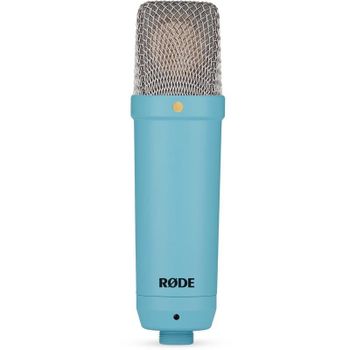 Micrófono Rode NT1 Signature XLR cardioide con filtro antipop azul