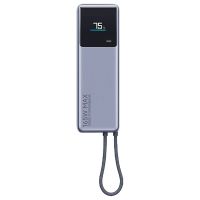 bateria externa xiaomi pb1165mi 165w 36wh 10000mah con cable usb-c integradopantalla ledbateria externafuente de alim