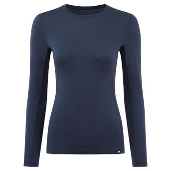 Föhn Women's Merino Long Sleeve Base Layer (M_175), Mood Indigo