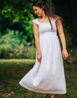 celeste vestido largo manon para mujer