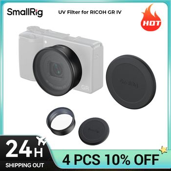 Filtro UV SmallRig para RICOH GR IV, Doble Protección para Lente Retráctil GR IV, Filtro UV y Parasol en Uno 5679