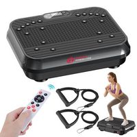plataforma vibratoria f1 para fitness con 250 niveles de intensidad control remoto y bandas de resistencianegrorattantree