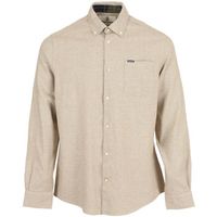 barbour camisa manga larga turner talored houndstooth para hombre