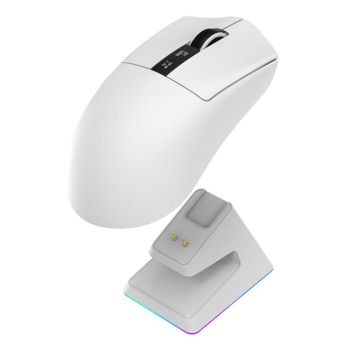 Ratón Oniverse Vanguard Inalámbrico RF Bluetooth 12000 DPI Blanco Recargable 6 Botones