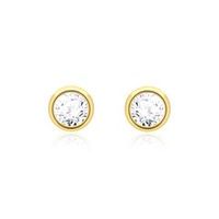 pendientes de oro de 14 quilates con diamantes