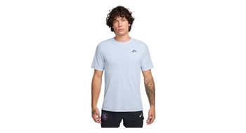 Maillot de manga corta nike dri fit adv solar chase azul  hombre