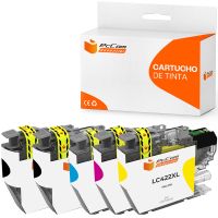 pccom essential brother lc422xl cartucho tinta compatible negrocianmagentaamarillo pack 5