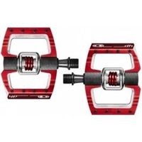 crank brothers pedales mallet dh race rojo-negro