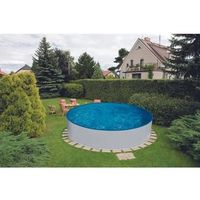 piscina elevada redonda 55x37x12m acero azuro blancalinner filtro escalera skimmer