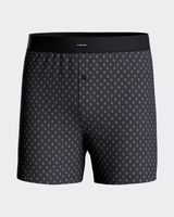 boxer con boton de punto de hombre en algodon