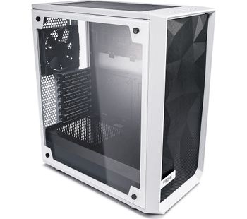 Meshify C TG ATX Mid-Tower PC Case - White, White