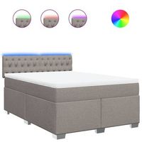 cama tapizada 200x144x1005 cm tejido - taupe