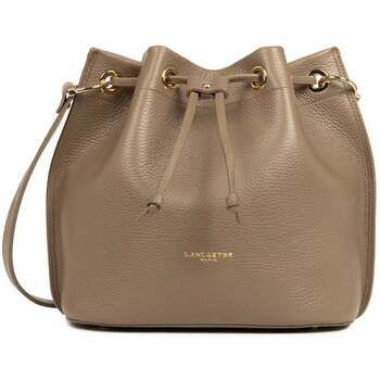 LANCASTER Bolso de mano Bolso cubo Alba Double M Taupe/Dorado para mujer