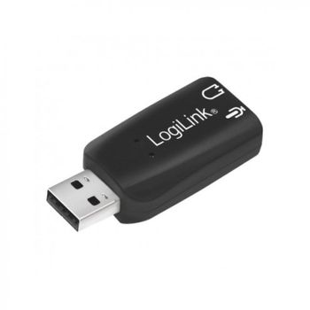 LogiLink Adaptador USB 2.0 a Audio 5.1 Auriculares/Micrófono Jack 3.5mm