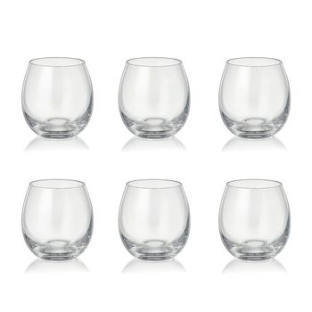 Vasos de agua bajos 380ml peony - set de 6