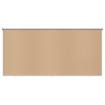 Persiana Enrollable De Exterior 405(ancho)x140(alto)cm Beige Vidaxl