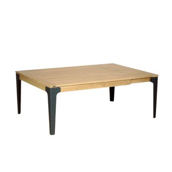 Mesa de comedor para 8/10 cubiertos de madera y metal negra