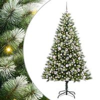 arbol de navidad artificial plegable con nieve esponjosa 180 cm vidaxl