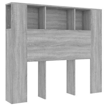 Cabecero Cama - Mueble Cabecero Gris Sonoma 120x18,5x102,5 Cm Mc4431