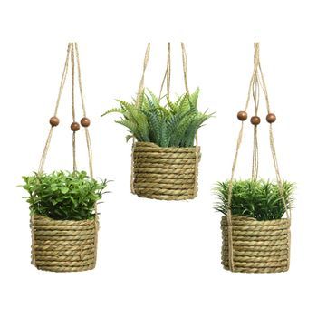 Planta Artificial Colgada Modelos Varios - Neoferr..