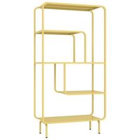 consola de diseno en metal amarillo capucine