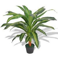 planta de dracena artificial con maceta 90 cm verde vidaxl