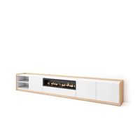mueble tv lagos-02 con chimenea electrica para salon