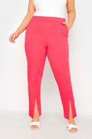 limited collection pantalon fucsia con abertura mujer curvy y tallas grandes limited collection