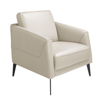 Sillón Piel Gris Taupe Angel Cerdá 5094 78x80x82