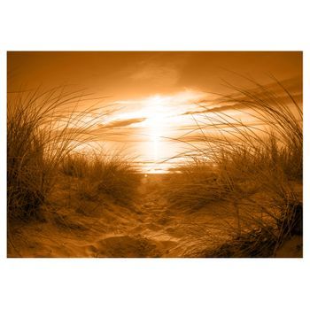 Papel Pintado 3d - Playa (sepia) (200x140 Cm)