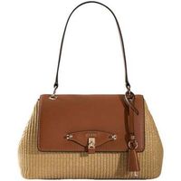 guess bolso bolso con solapa maggie naturalcaramelo para mujer