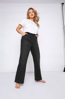 vaqueros anchos negros de algodon mujer curvy y tallas grandes yours